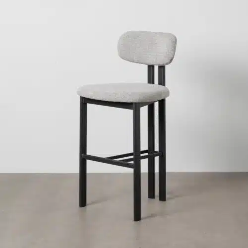 Tabouret 75cm gris pied noir Lina Ixia