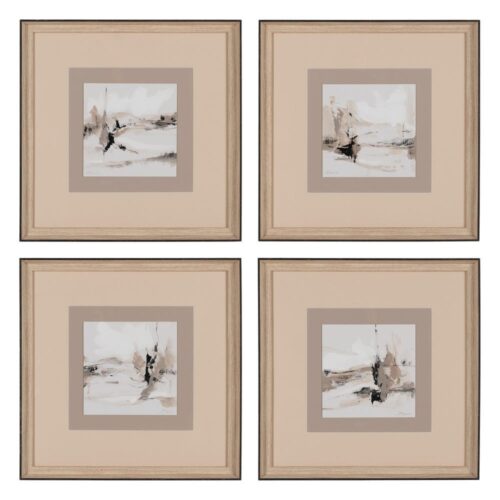 Tableau peinture abstrait Ixia x 4 - 40x40 - 615152