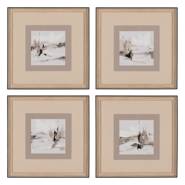 Tableau peinture abstrait Ixia x 4 - 40x40 - 615152