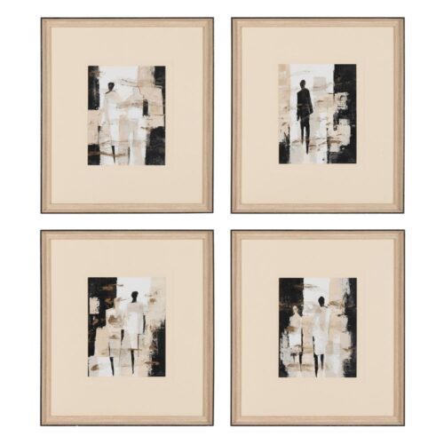 Tableau peinture Ixia x 4 - 44 x 50 - 615153