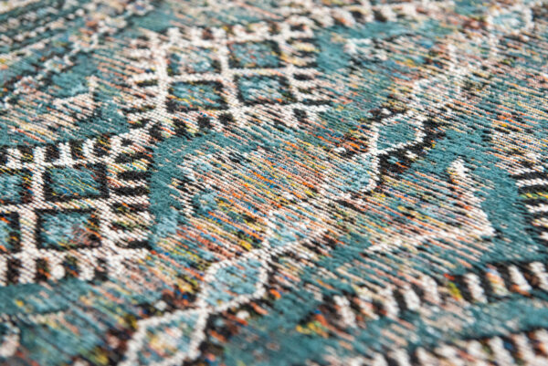 Tapis Antiquarian Kilim Zemmuri Blue Louis de Poortere – Image 5