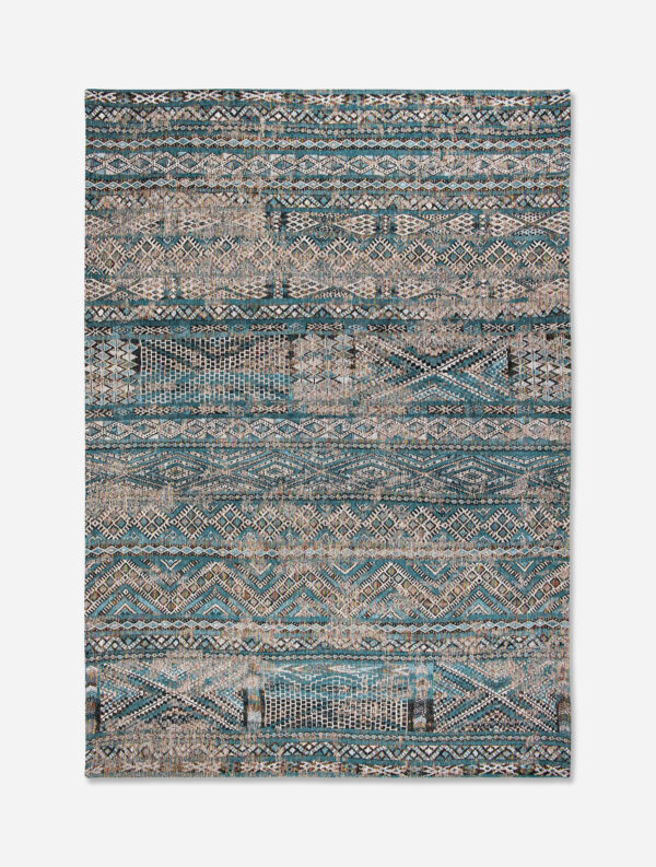 Tapis Antiquarian Kilim Zemmuri Blue Louis de Poortere