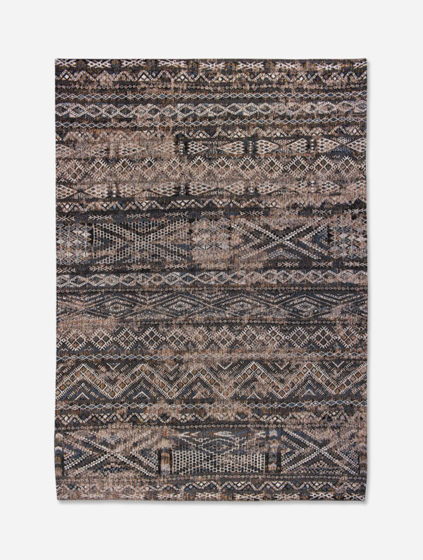 Tapis Antiquarian Kilim Black Rabat Louis de Poortere