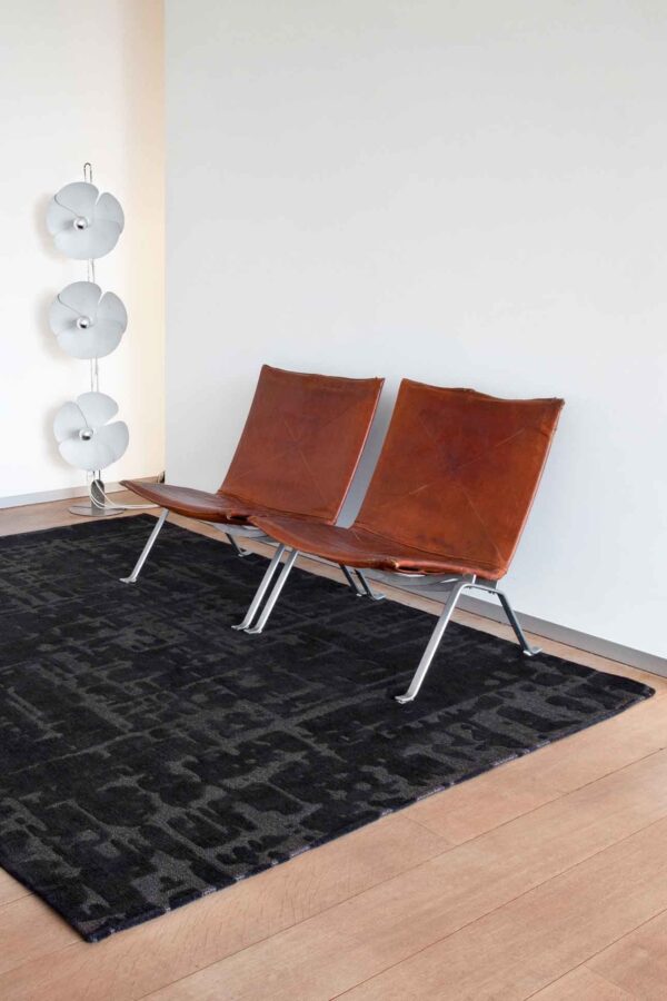Tapis Structures Baobab Black Water Louis de Poortere – Image 2