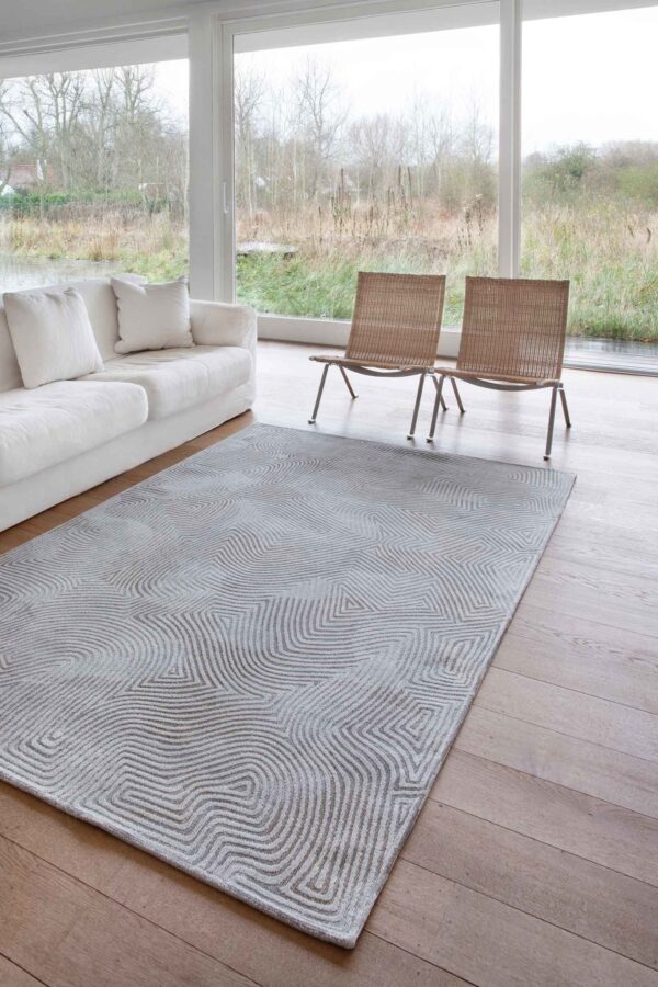 Tapis Meditation Coral Oyster White Louis de Poortere – Image 3