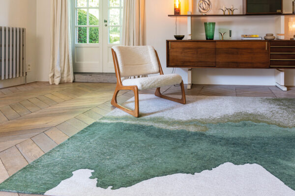 Tapis Meditation Lagoon Palm Green Louis de Poortere – Image 2