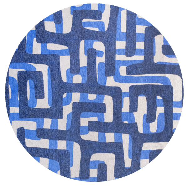 Tapis Craft Kuba Ultramarine Louis de Poortere – Image 4