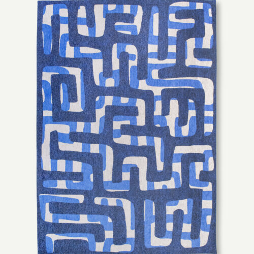 Tapis Craft Kuba Ultramarine Louis de Poortere