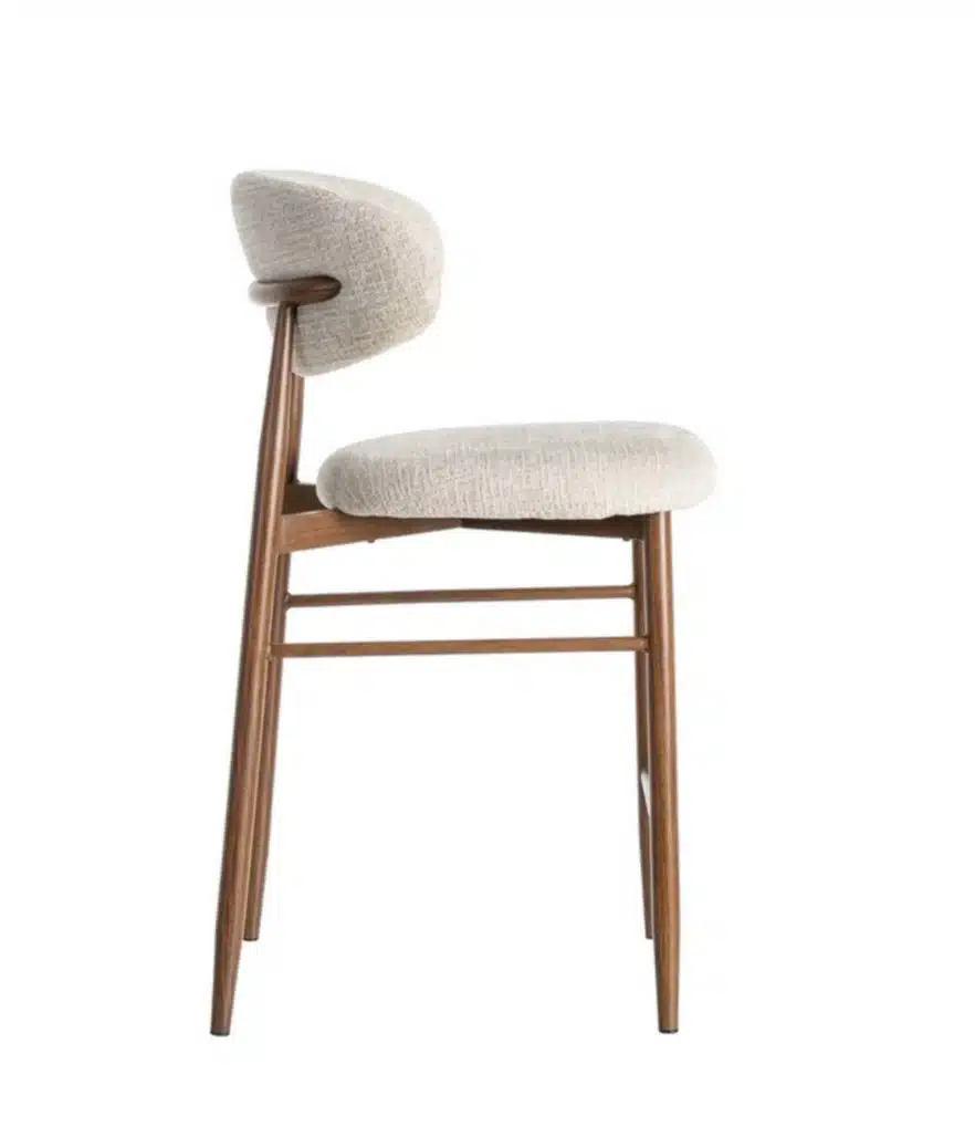 Tabouret tissu beige Ginny Ixia 65cm Tabouret tissu beige Ginny Ixia 65cm – Image 2