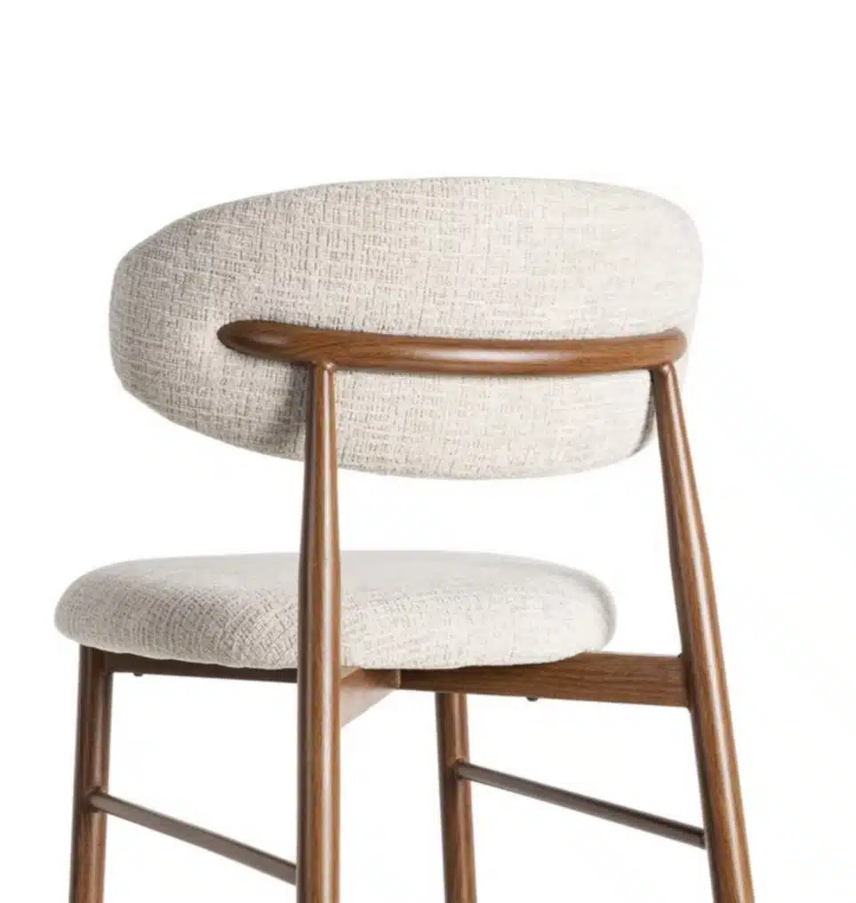 Tabouret tissu beige Ginny Ixia 65cm Tabouret tissu beige Ginny Ixia 65cm – Image 4