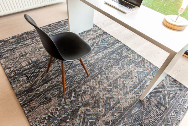 Tapis Antiquarian Kilim Black Rabat Louis de Poortere – Image 9