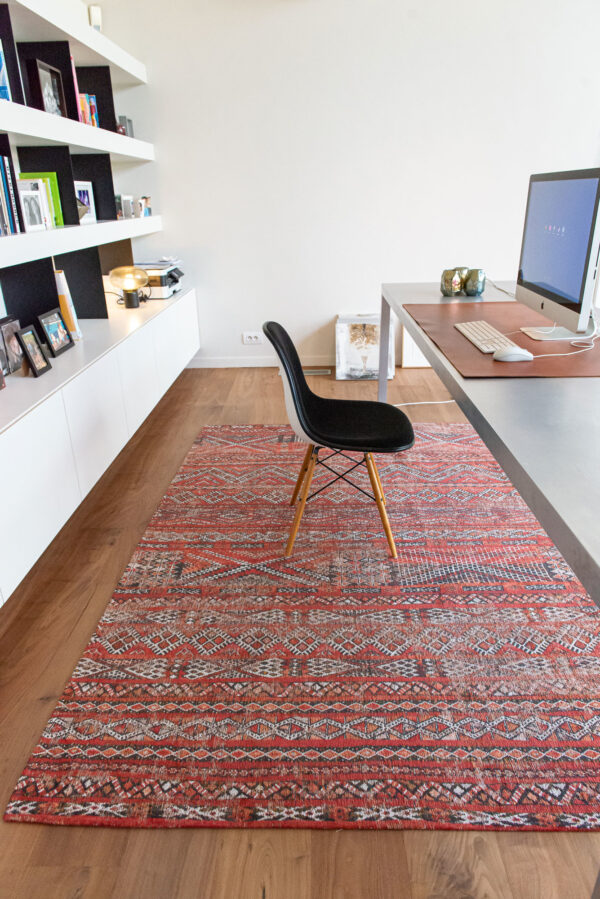 Tapis Antiquarian Kilim Fez Red Louis de Poortere – Image 5