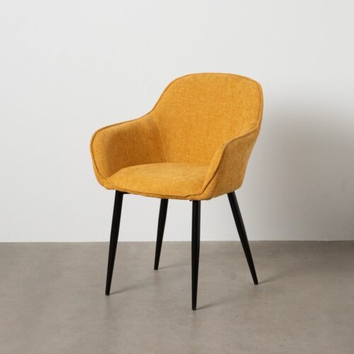 Chaise chenille ocre Baxy Ixia - 612582