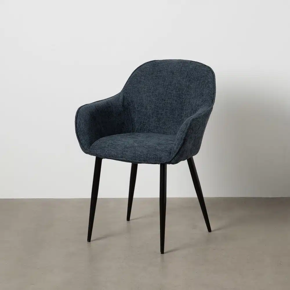 Chaise chenille bleu Baxy Ixia - 612584 Chaise chenille bleu Baxy Ixia - 612584