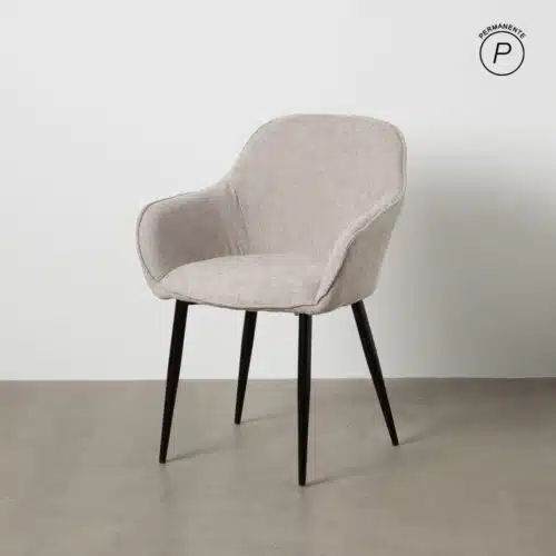 Chaise salle a manger Chaise chenille gris Baxy Ixia - 612586