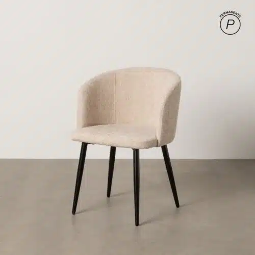 Chaise design chenille crème Hally Ixia - 612647