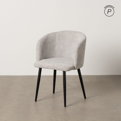 Chaise design chenille gris Hally Ixia - 612649