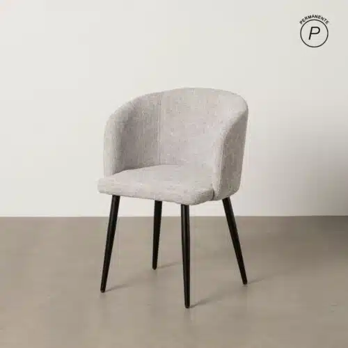 Chaise design chenille gris Hally Ixia - 612649