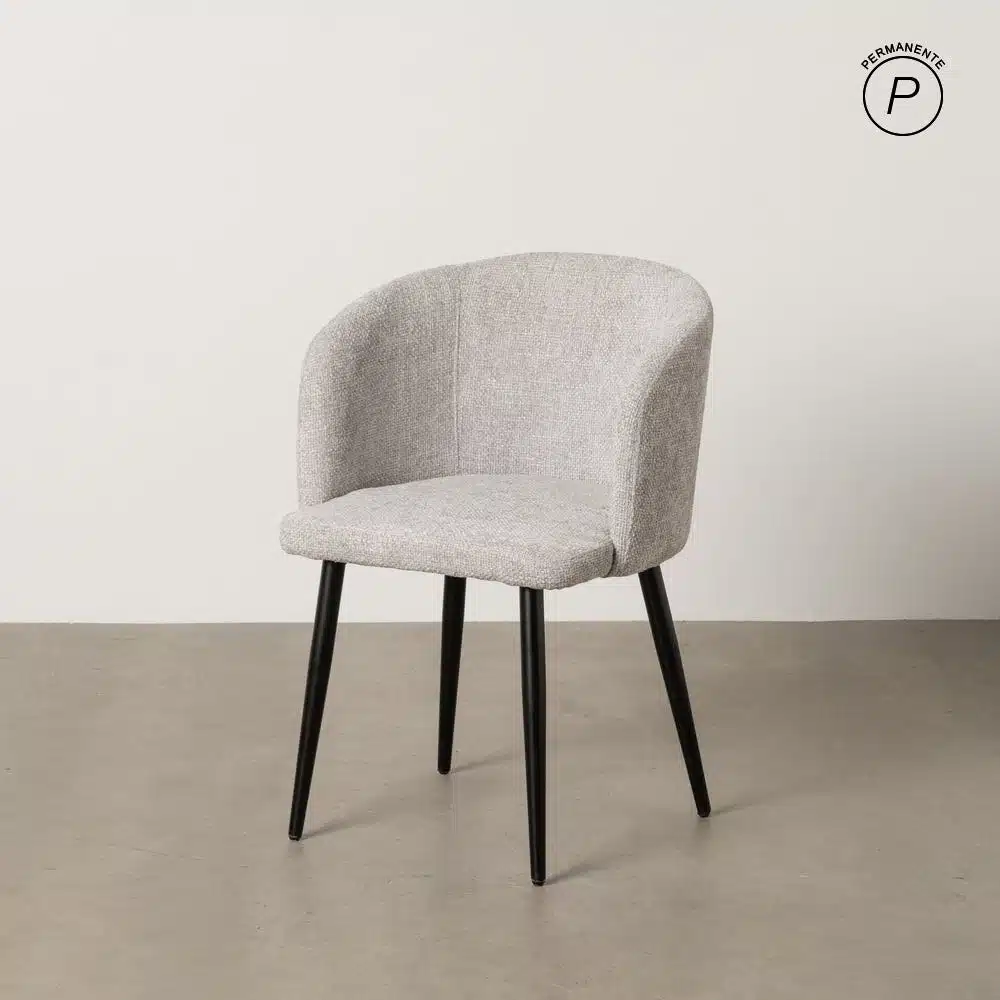 Chaise design chenille gris Hally Ixia - 612649 Chaise design chenille gris Hally Ixia - 612649