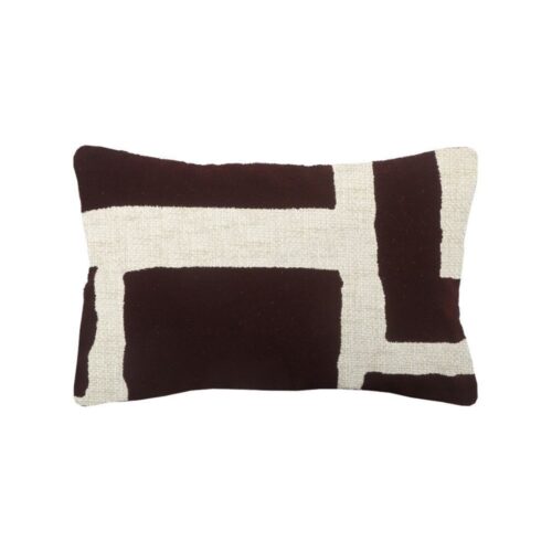 Coussin Grannova Prune Blanc Athezza