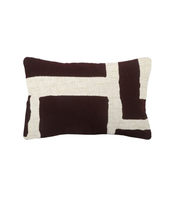 Coussin Grannova Prune Blanc Athezza