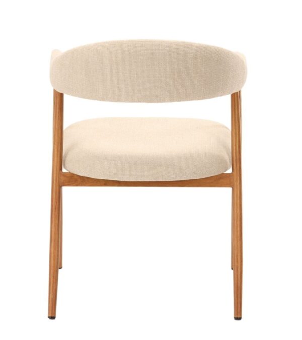 Fauteuil de table Georgia beige pied naturel Athezza – Image 4