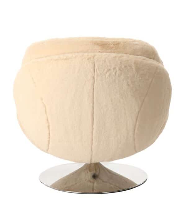 Fauteuil Memento Fourrure Blanc Athezza – Image 4
