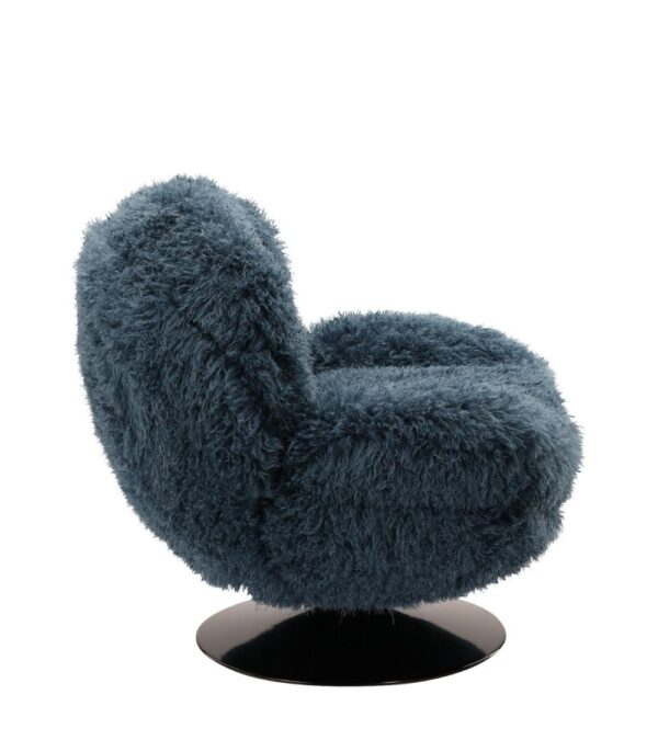 Fauteuil Memento  Fourrure Bleu Athezza – Image 3