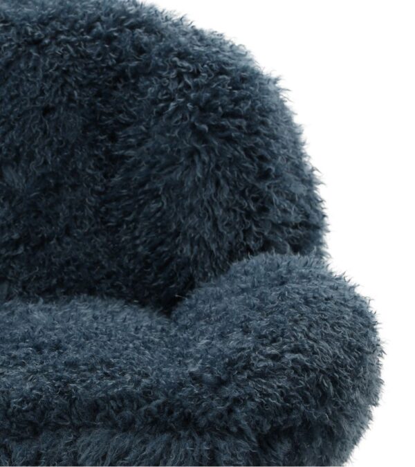 Fauteuil Memento  Fourrure Bleu Athezza – Image 4