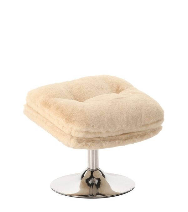 Repose Pied Memento Fourrure Blanc Athezza