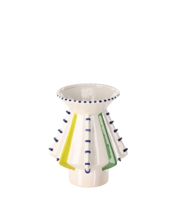 Vase Décoratif Laguna Jaune Vert Athezza