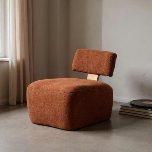 Fauteuil marbré tissu fox bois Ixia Lady - 615253