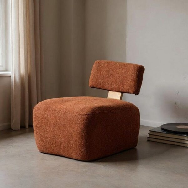 Fauteuil marbré tissu fox bois Ixia Lady - 615253