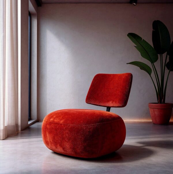 Fauteuil design terracotta Ixia - 615286