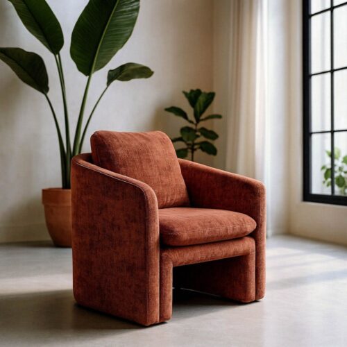 Fauteuil tissu tuile Ixia - 615429
