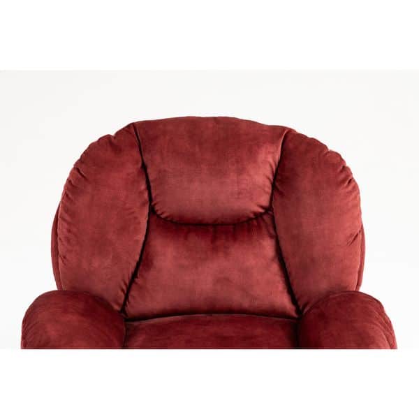 Fauteuil pivotant velours bordeaux TOPI Zago – Image 4
