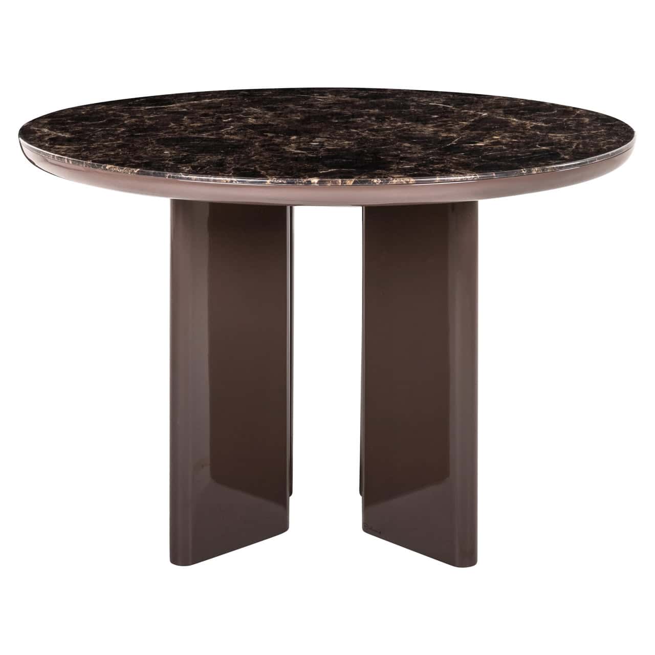 Table à manger Almundi chocolat brown ronde 120 cm Richmond Interiors – Image 2