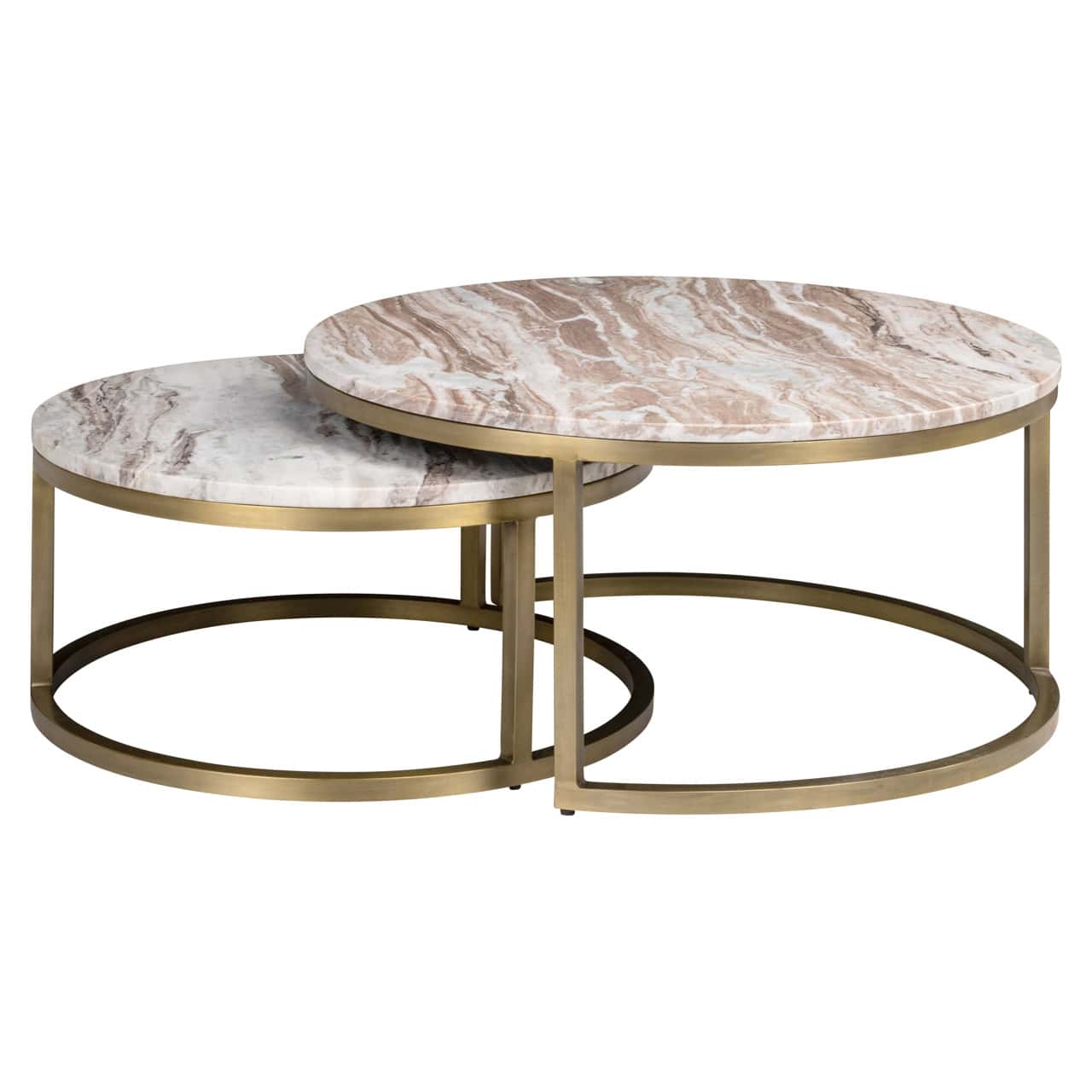 Table basse Bottega blush beige (Lot de 2) Richmond Interiors – Image 2