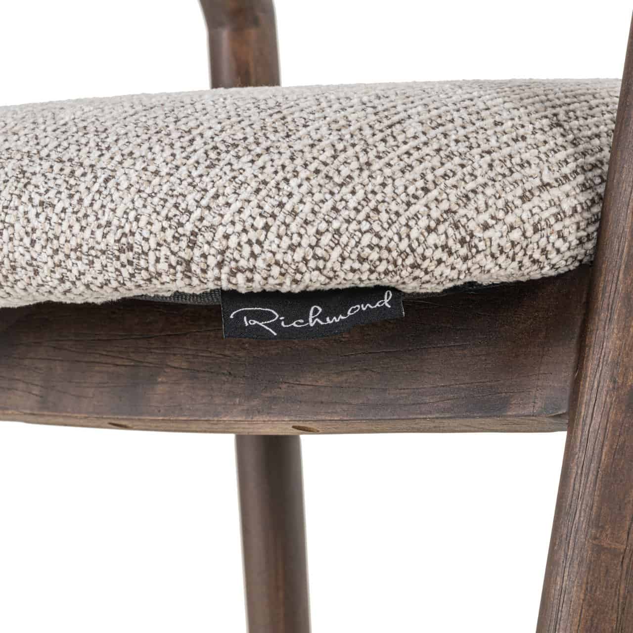 Tabouret de bar Mihara mocca fancy ignifugé Richmond Interiors – Image 5