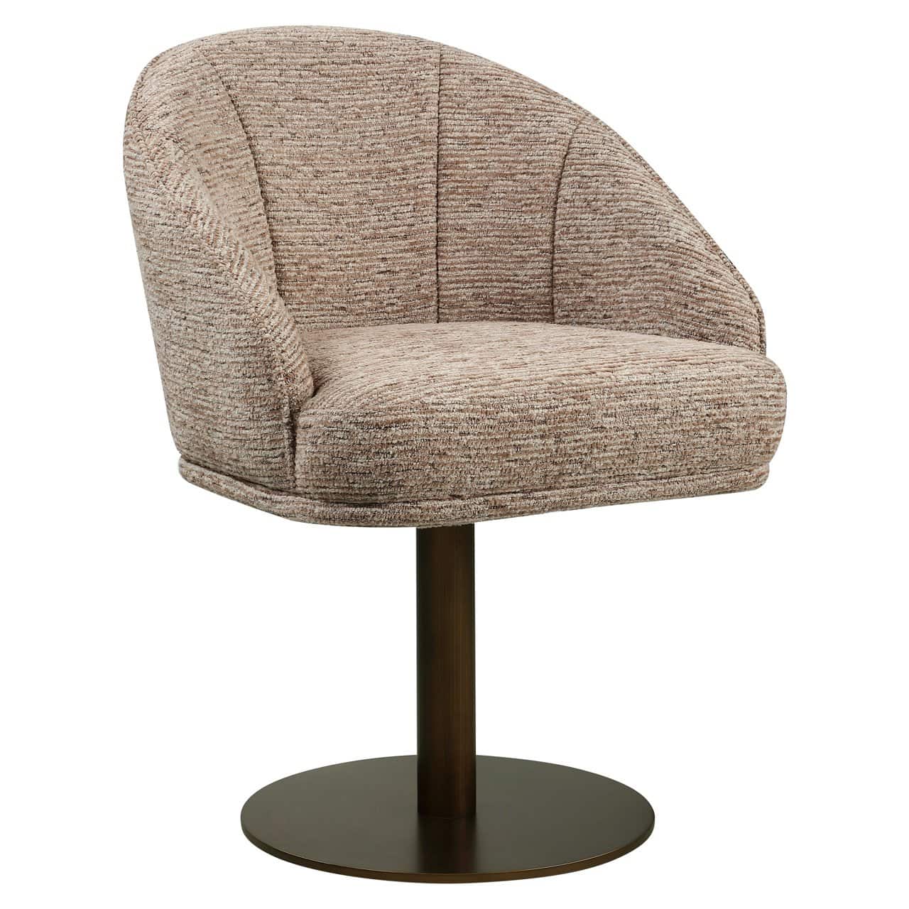 Chaise de salle à manger Beverly mocca linear pivotante Richmond Interiors – Image 2