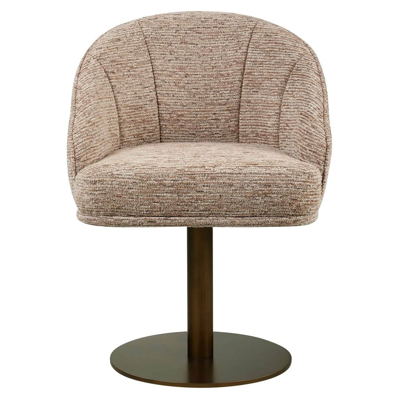 Chaise de salle à manger Beverly mocca linear pivotante Richmond Interiors – Image 3