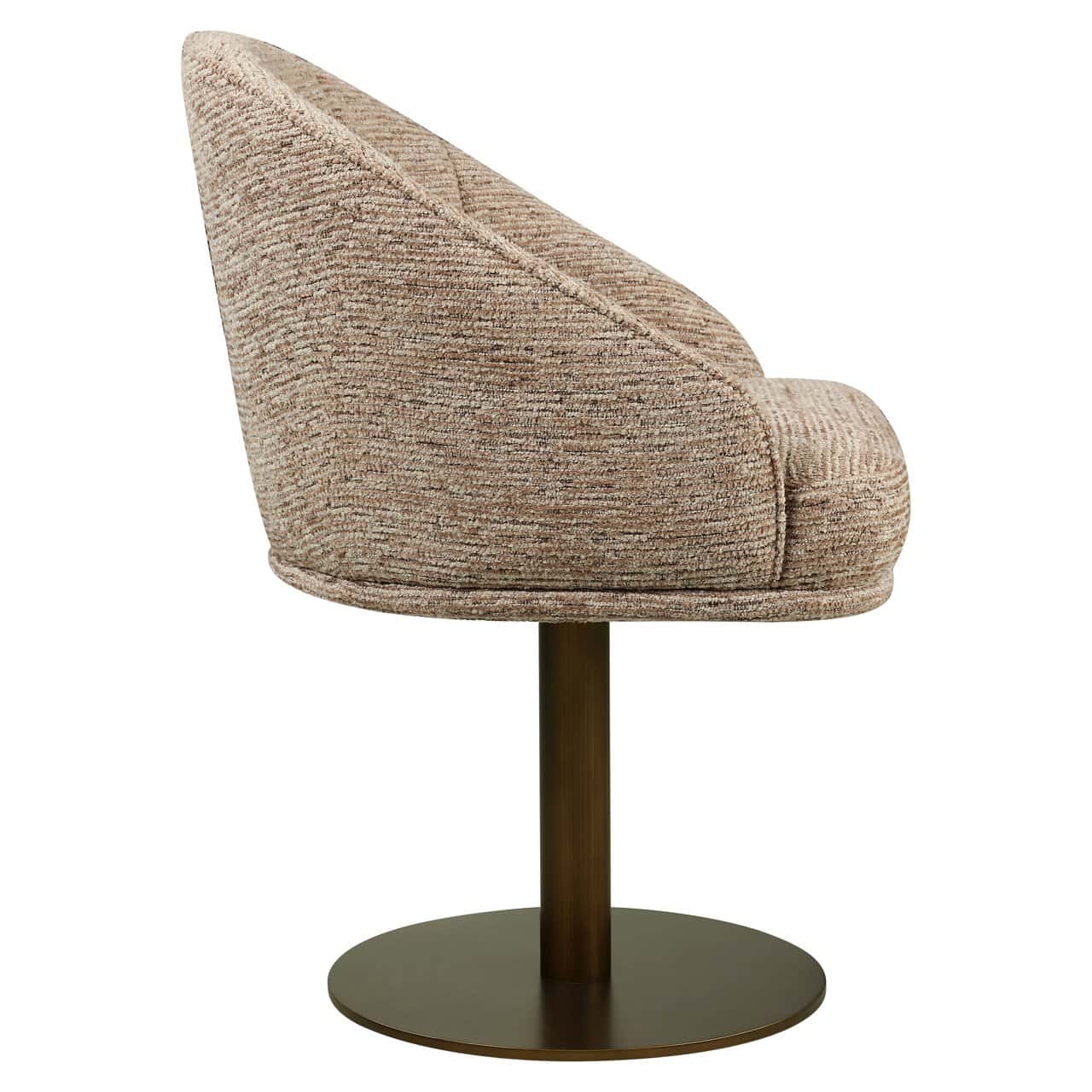 Chaise de salle à manger Beverly mocca linear pivotante Richmond Interiors – Image 4