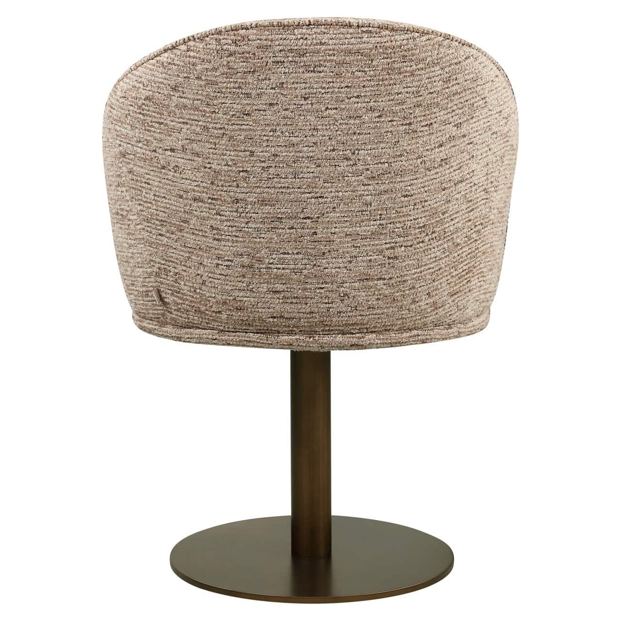 Chaise de salle à manger Beverly mocca linear pivotante Richmond Interiors – Image 5