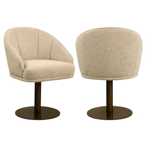 Chaise de salle à manger Beverly natural fancy pivotante Richmond Interiors