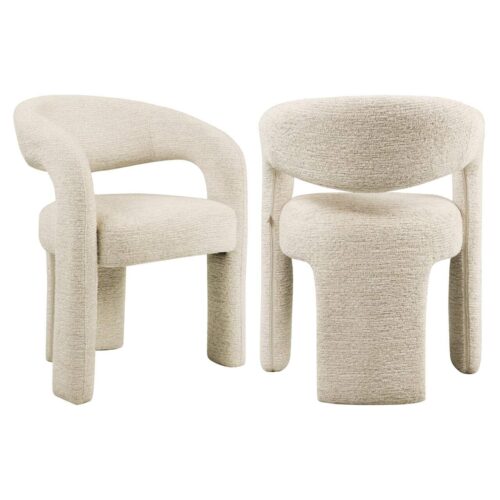 Chaise de salle à manger Soho natural linear ignifugée Richmond Interiors