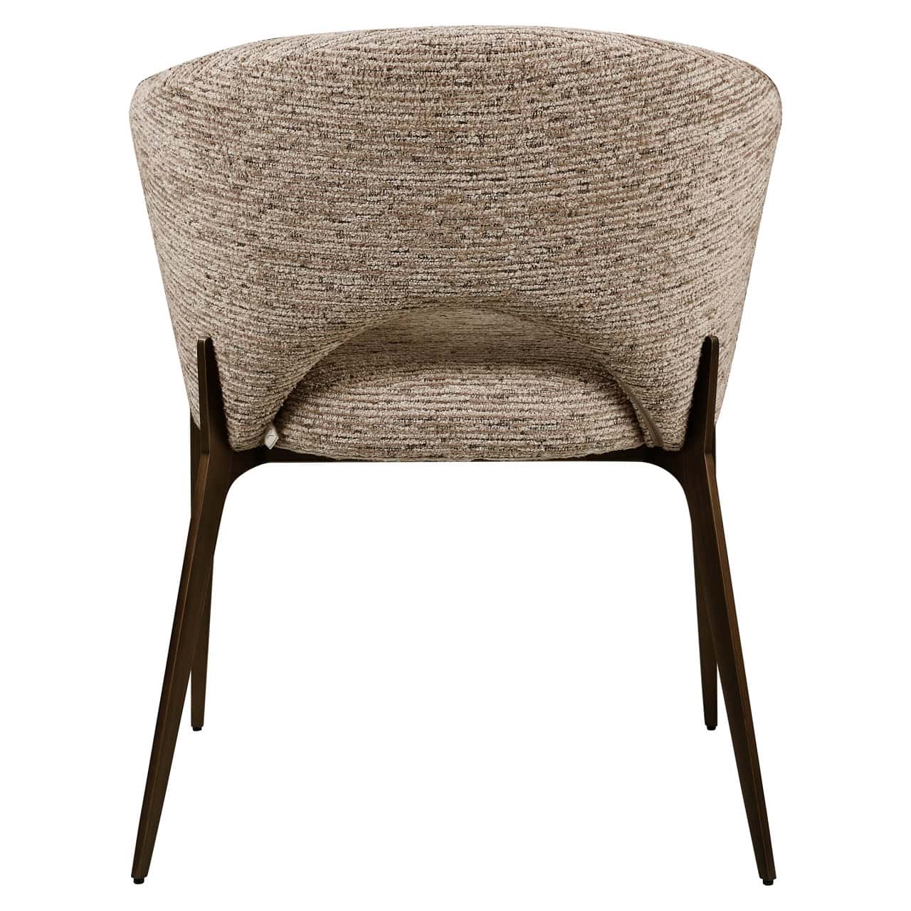 Chaise de salle à manger Kenzi mocca linear ignifugée Richmond Interiors – Image 5