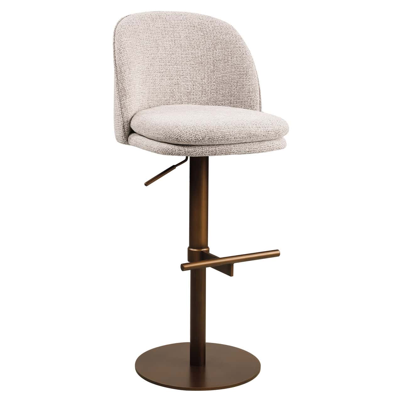 Tabouret de bar Vesper mocca fancy pivotant Richmond Interiors – Image 2