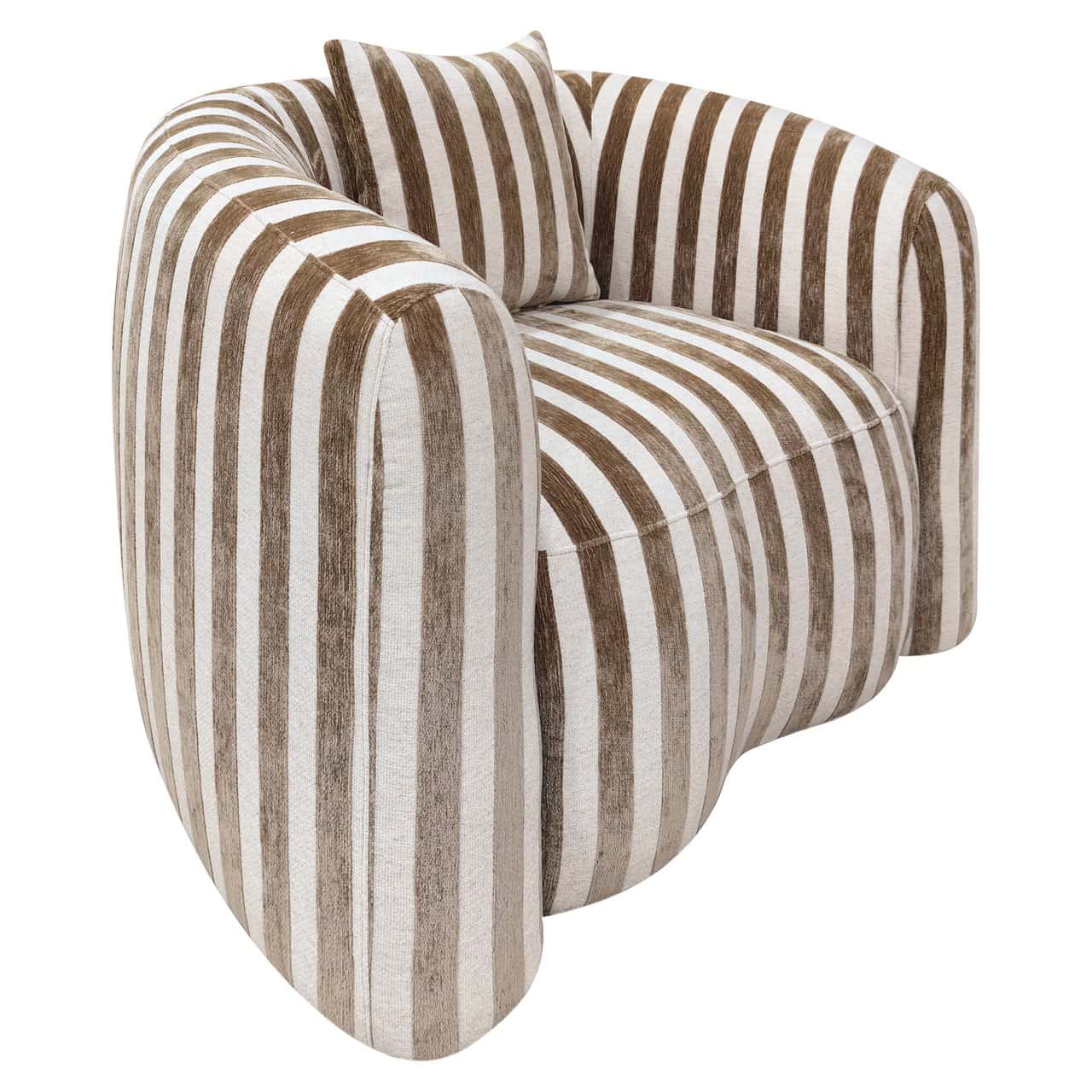 Fauteuil lounge Luxandra stripes sand Richmond Interiors