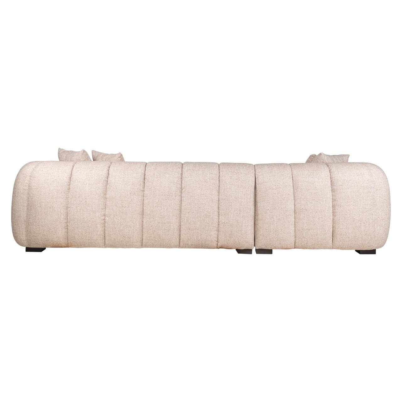 Canapé Novaro cream tweed lounge gauche ignifugé Richmond Interiors – Image 4