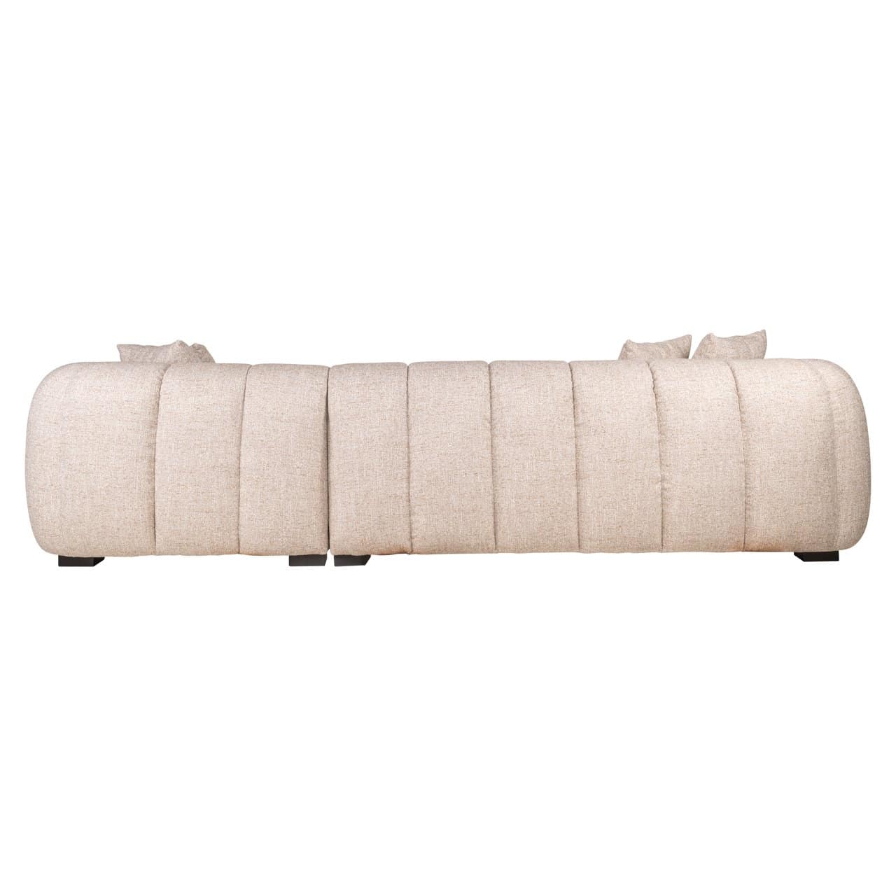 Canapé Novaro cream tweed lounge droite ignifugé Richmond Interiors – Image 4